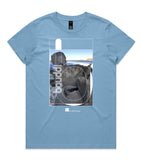 DESIGN 94b Womens crew neck graphic T-shirt