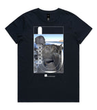 DESIGN 94b Womens crew neck graphic T-shirt