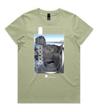 DESIGN 94b Womens crew neck graphic T-shirt