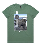 DESIGN 94b Womens crew neck graphic T-shirt