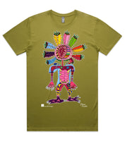BLOSSY_Mens crew neck graphic T-shirt