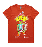 CALANDRA_Women's crew neck graphic T-shirt
