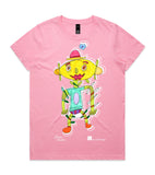 CALANDRA_Women's crew neck graphic T-shirt