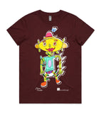 CALANDRA_Women's crew neck graphic T-shirt