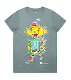 CALANDRA_Women's crew neck graphic T-shirt