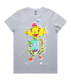 CALANDRA_Women's crew neck graphic T-shirt