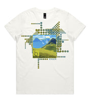 DESIGN 110a Womens crew neck graphic T-shirt