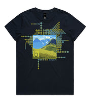 DESIGN 110a Womens crew neck graphic T-shirt