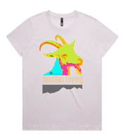 DESIGN 120a Womens crew neck graphic T-shirt