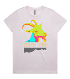 DESIGN 120a Womens crew neck graphic T-shirt