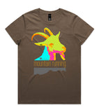 DESIGN 120a Womens crew neck graphic T-shirt