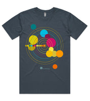 DESIGN 124 Mens crew neck graphic T-shirt