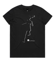 DESIGN 16a Womens crew neck graphic T-shirt