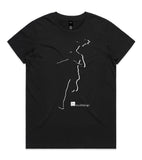 DESIGN 16a Womens crew neck graphic T-shirt