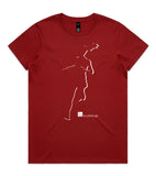 DESIGN 16a Womens crew neck graphic T-shirt