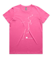 DESIGN 16a Womens crew neck graphic T-shirt