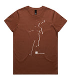 DESIGN 16a Womens crew neck graphic T-shirt