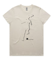 DESIGN 16b Womens crew neck graphic T-shirt