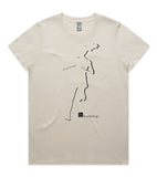 DESIGN 16b Womens crew neck graphic T-shirt