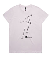 DESIGN 16b Womens crew neck graphic T-shirt