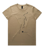 DESIGN 16b Womens crew neck graphic T-shirt