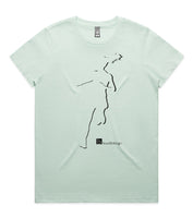 DESIGN 16b Womens crew neck graphic T-shirt