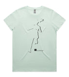 DESIGN 16b Womens crew neck graphic T-shirt