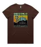DESIGN 23a Womens crew neck graphic T-shirt