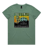 DESIGN 23a Womens crew neck graphic T-shirt