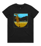 DESIGN 73c Womens crew neck graphic T-shirt