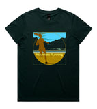 DESIGN 73c Womens crew neck graphic T-shirt